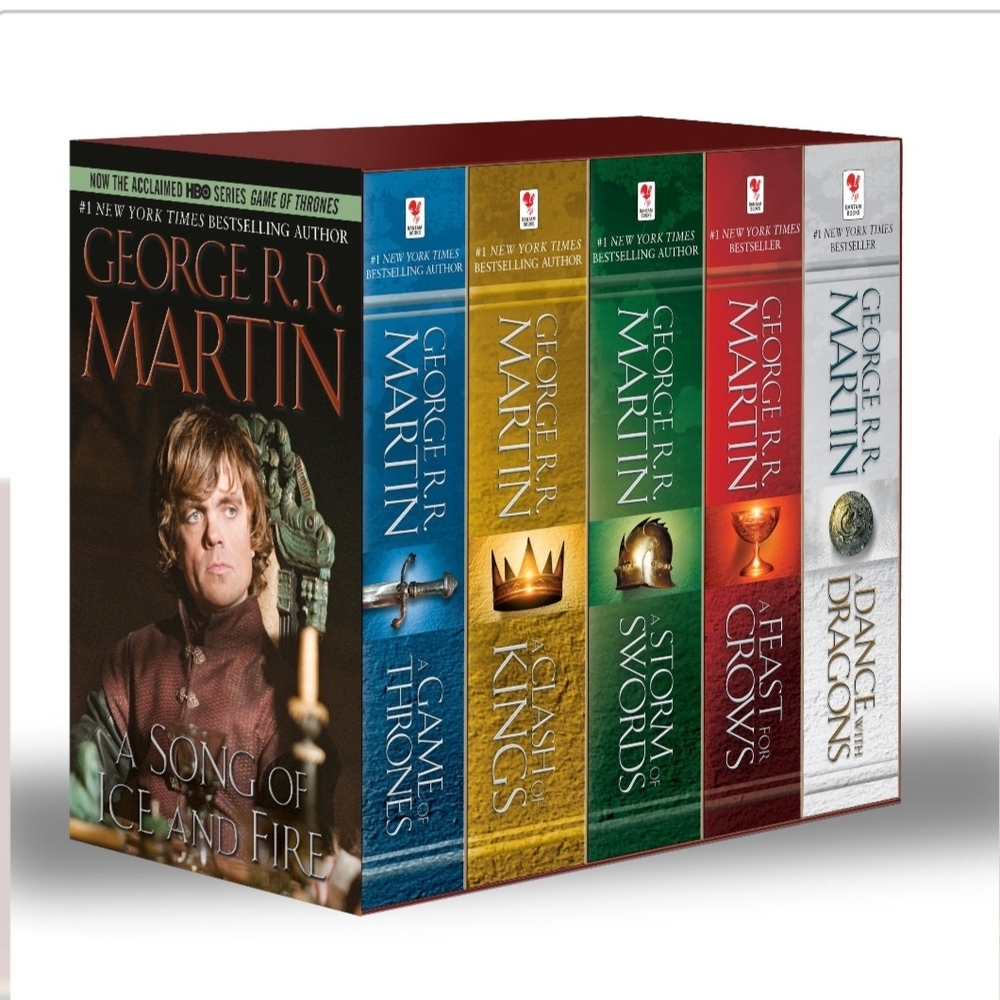 George R.R. Martin A Song of Ice and Fire 5-Book Box Set - Black & Gold